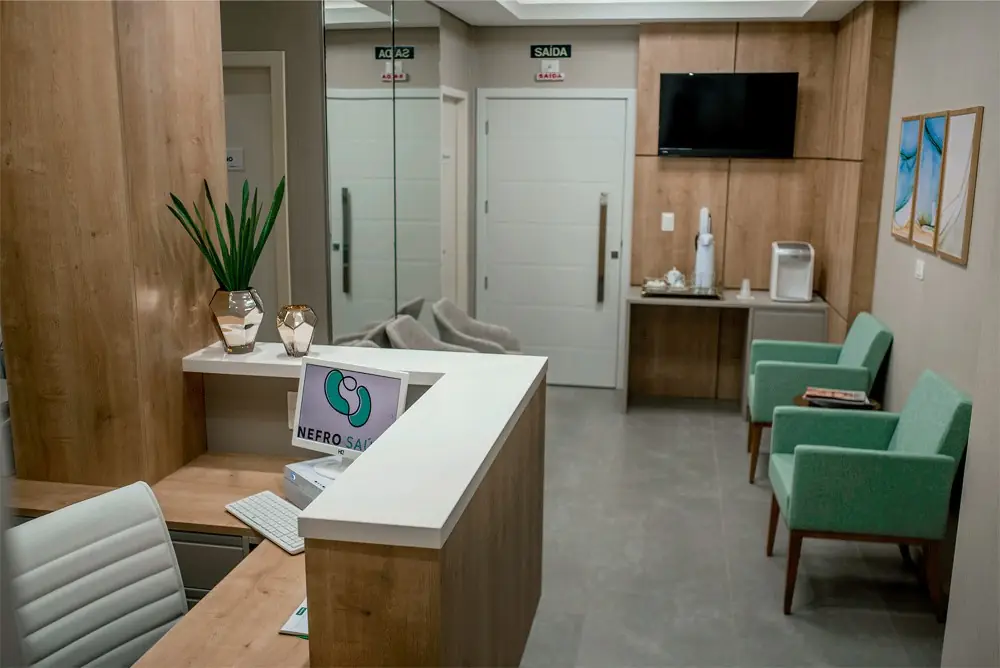 Recepção e sala de espera